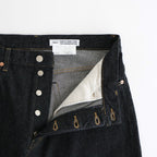 DENIM PANTS - WIDE TAPERED #black [10-13B]
