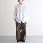 BUTTON SHIRT WIDE #white [13148]
