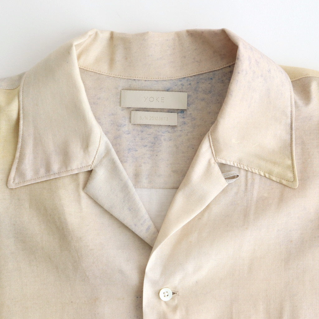 LANDSCAPE PRINTED OPEN COLLAR SHIRT #IVORY [YK25SS0933SH]