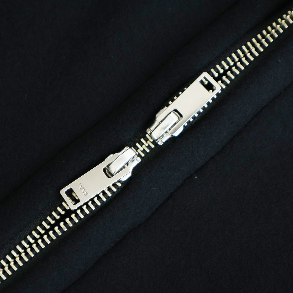 Melton Stand Collar Zip Blouson #BLACK [YK25FW01034B]