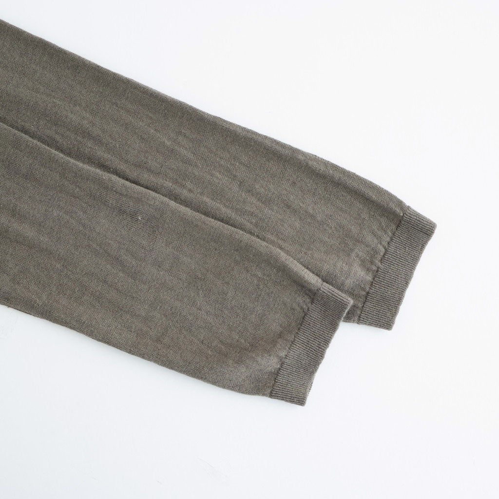 LINEN 14G Pull Over #GREY KHAKI [I26SS-K3]
