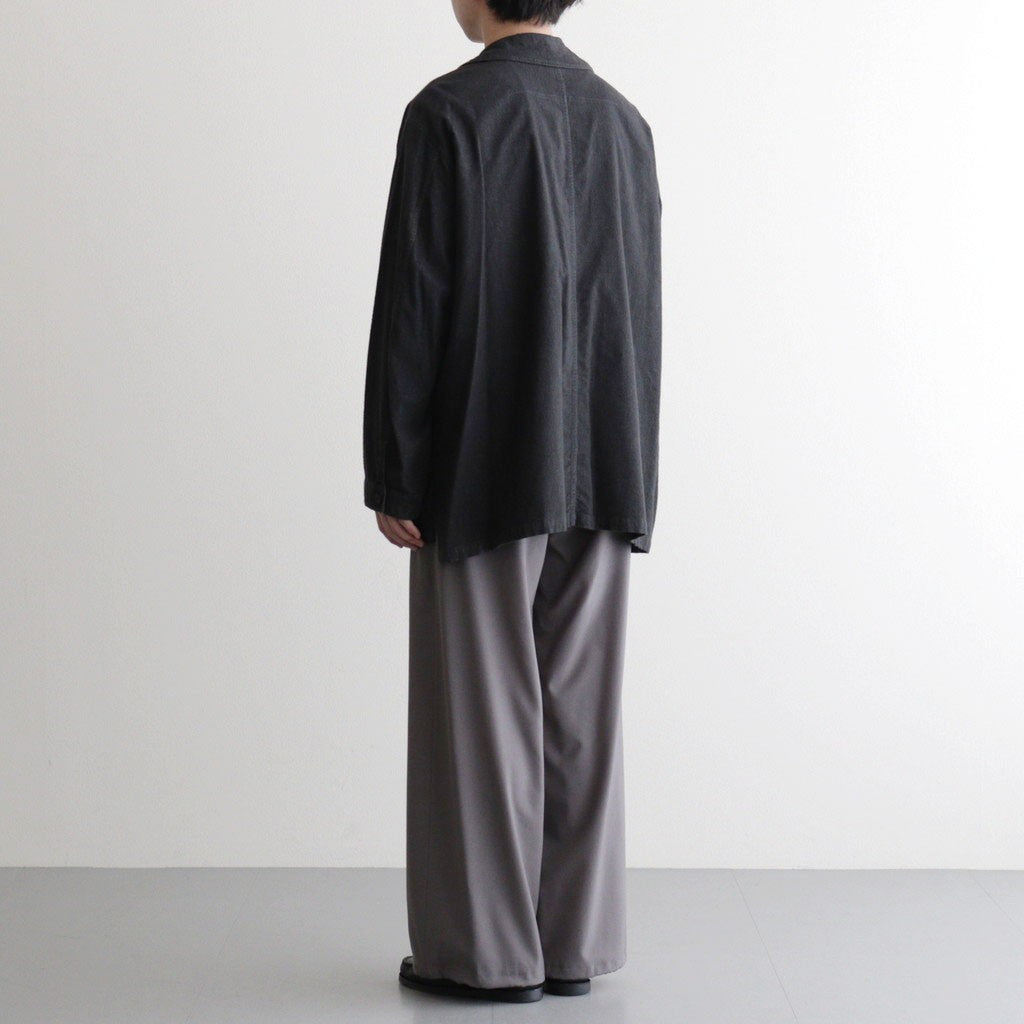 Wool Washer Tropical 2pleated Easy Trousers #GRAY [YK26SS01173P]