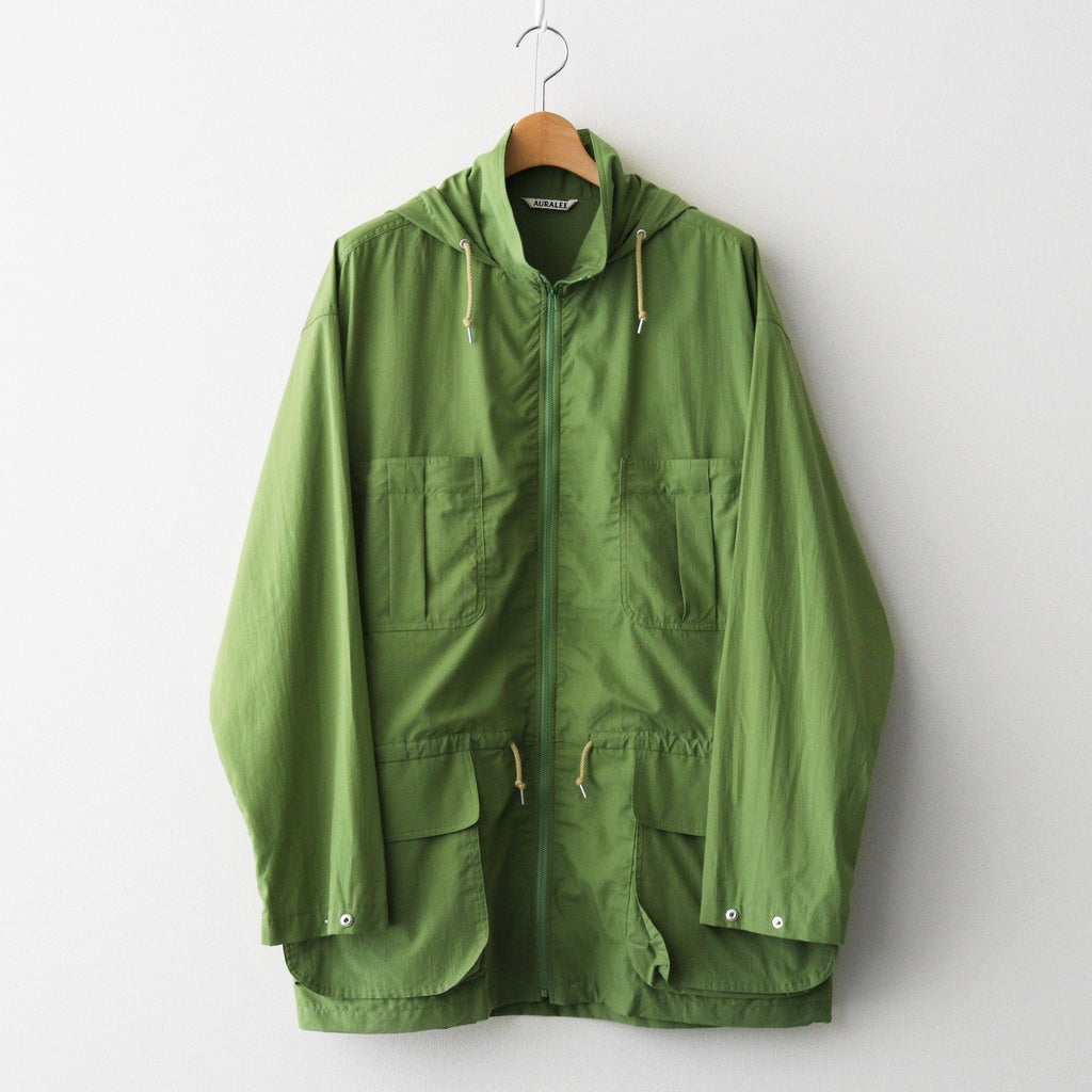 SUPER FINE COTTON LAWN HOODED BLOUSON #DUSTY GREEN [A26SB01CL]