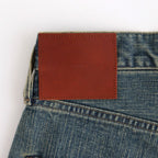 DAMAGED MODERN DENIM PANTS WIDE CUT #FADED INDIGO [25880409]