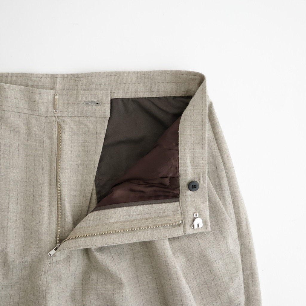 よそいきオーバータックPT #BEIGE STRIPE [D226-P106]