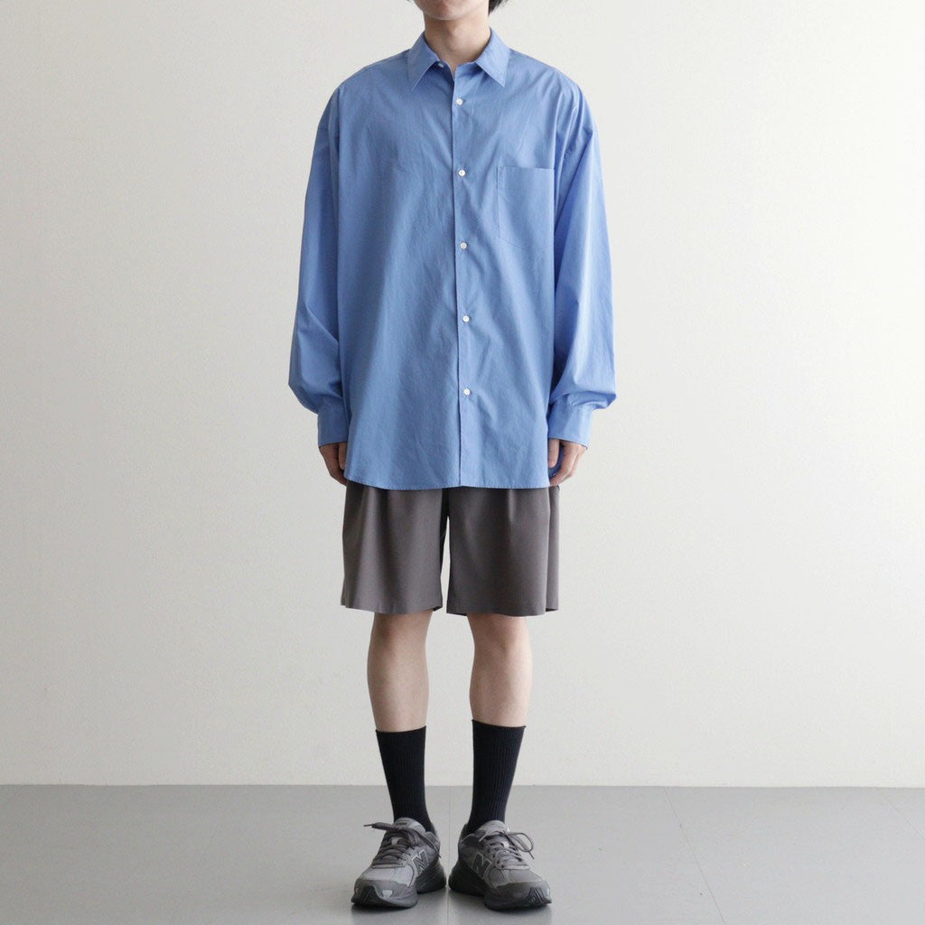 Wool Washer Tropical 2Pleated Easy Shorts #GRAY [YK26SS01174P