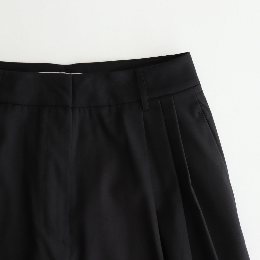 Lightweight Tuck Trousers #BLK [12520704]