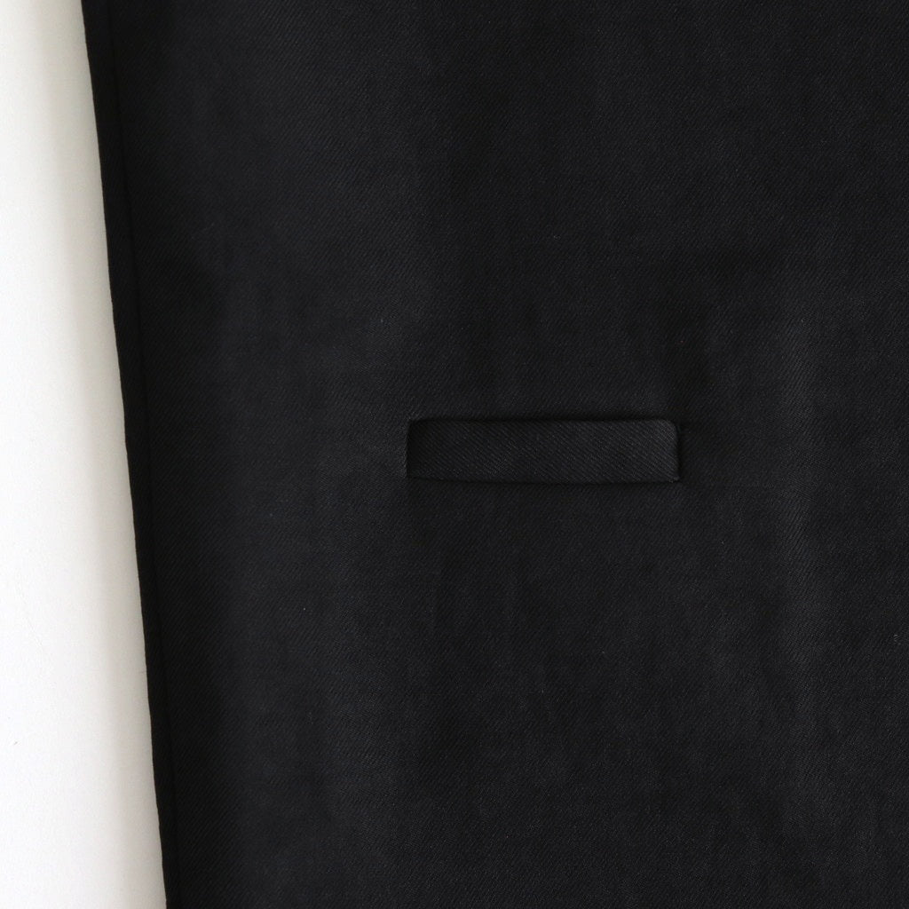 ドライポリシンプル2タックワイドPT #BLACK [D125-P453]