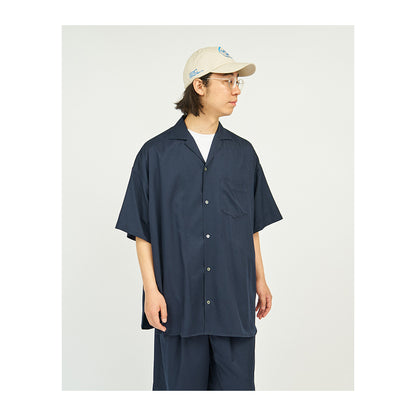 COOLFIBER OPEN COLLAR S/S SHIRT #NAVY [FSC241-50132]