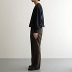 ELASTIC HIGH GAUGE SWEAT P/O #INK BLACK [A26SP02NU]