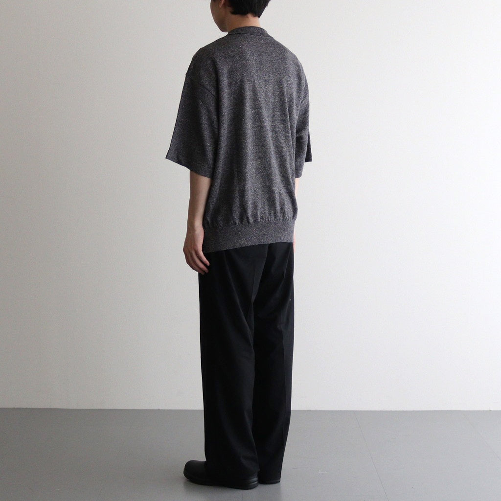 Linen S/S Shirt #Navy [2501-014]