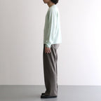 SUPER LIGHT WOOL TWO-TUCK SLACKS #TOP BROWN [A26AP03OS]
