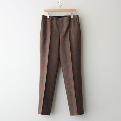 BLUEFACED WOOL CHECK SLACKS #BROWN CHECK [A24AP02CB]