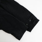 ウールサージ 製品縮絨コート #BLACK [HP-C101-051]