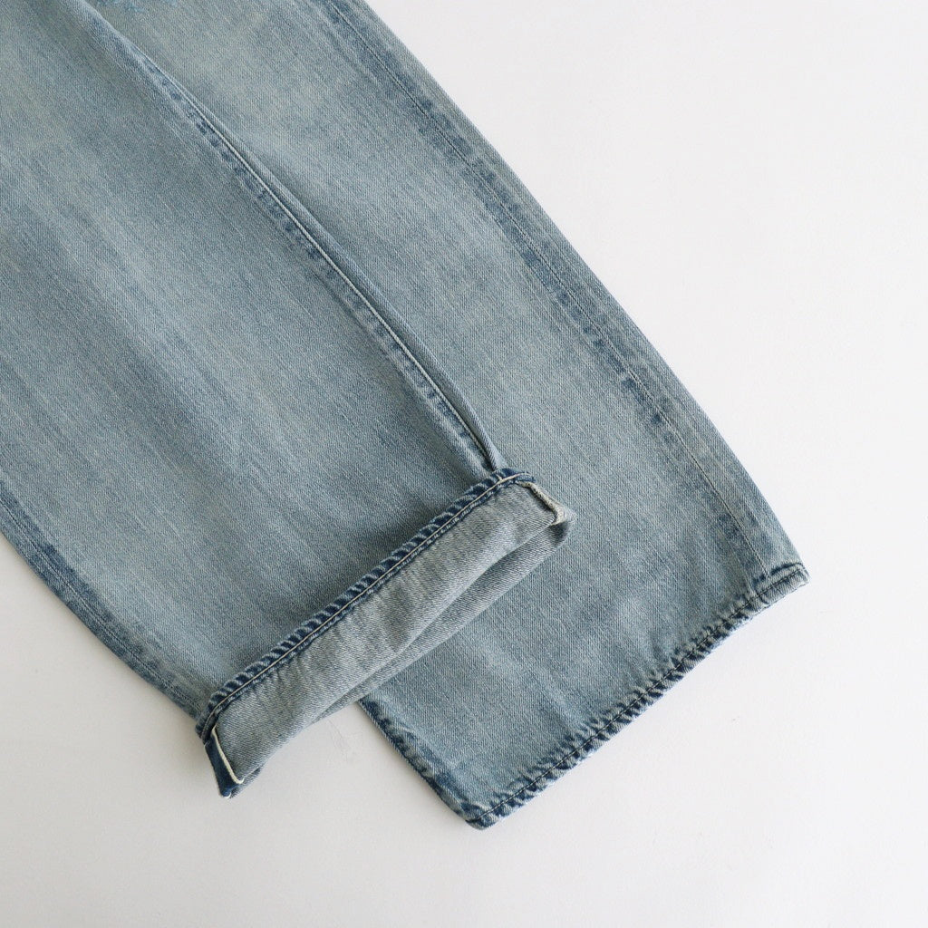 FADED SELVEDGE LIGHT DENIM PANTS #LIGHT INDIGO [A26SP02DE