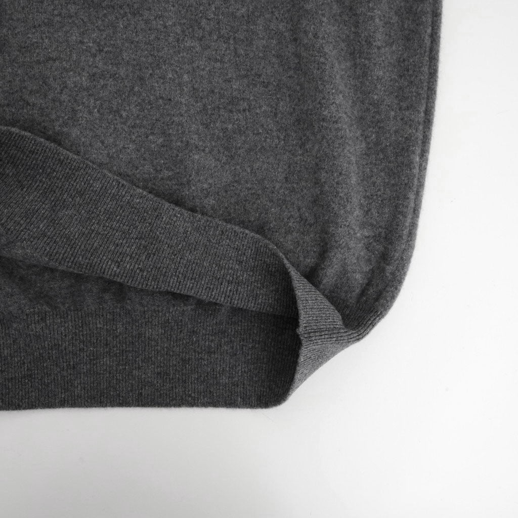 EXTRA FINE WOOL KNIT SKIPPER #GREY [ST.1636]