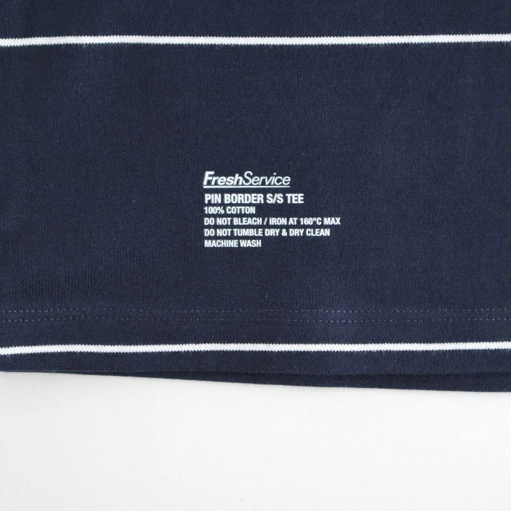 PIN BORDER S/S TEE #NAVY×WHITE [FSC263-70090]