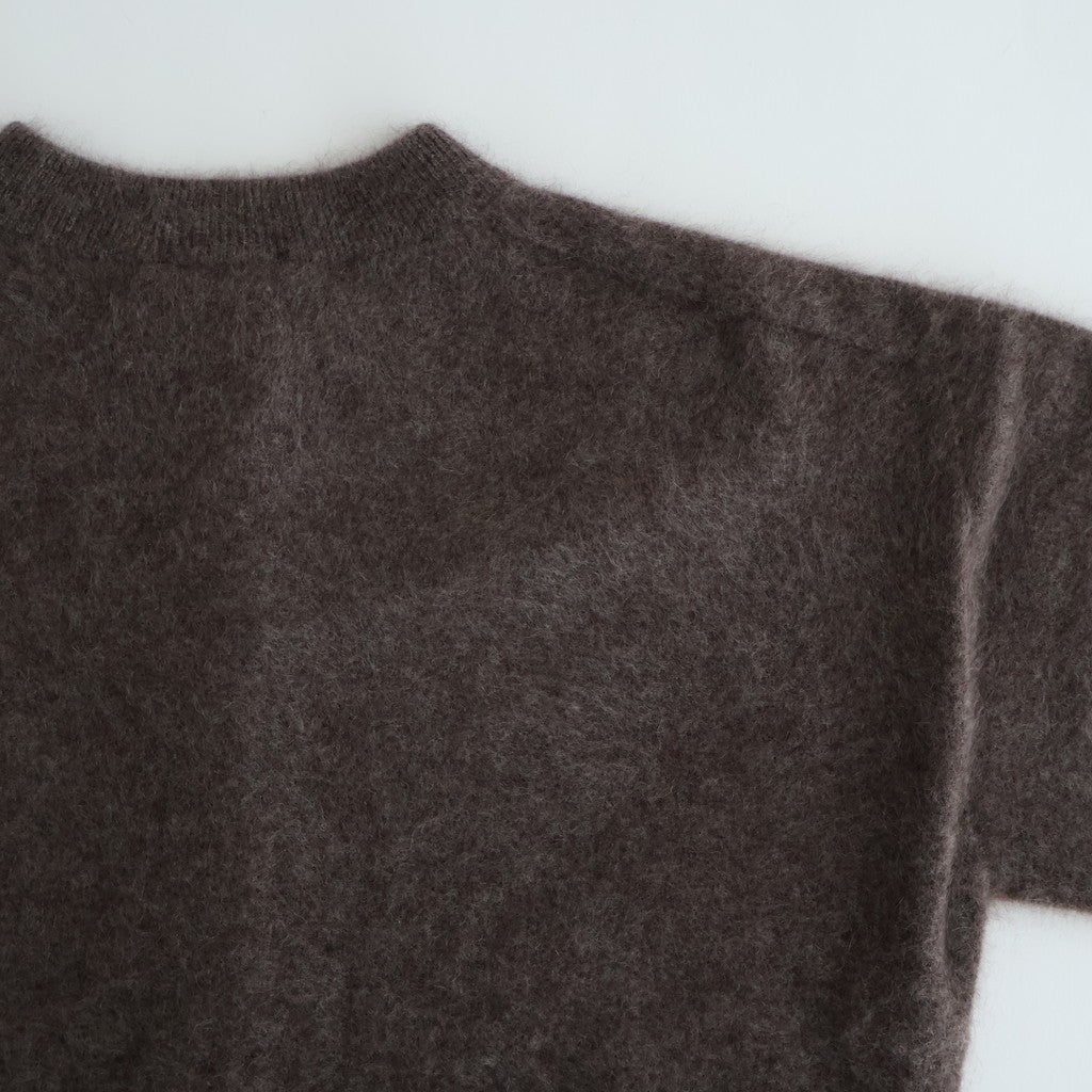 ROYAL CASHMERE FUR CREWNECK CARDIGAN #BROWN(035) [KRAGGW0903]