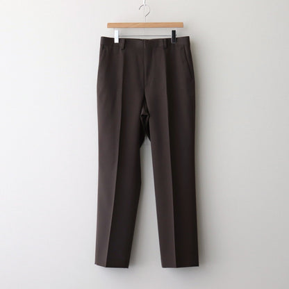 LIGHT WOOL MAX GABARDINE SLACKS #DARK BROWN [A25SP02MG]