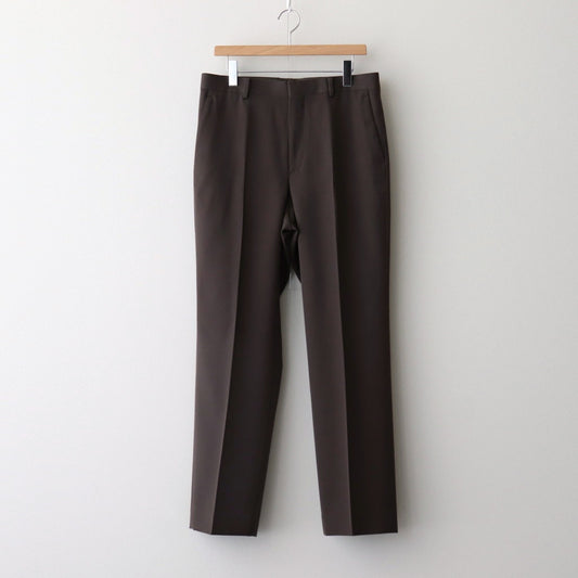 LIGHT WOOL MAX GABARDINE SLACKS #DARK BROWN [A25SP02MG]