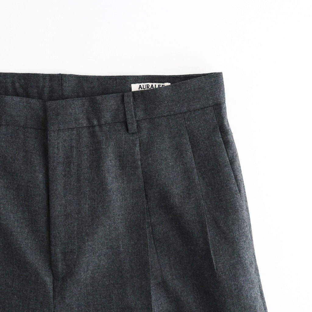 SUPER LIGHT WOOL TWO-TUCK SLACKS #TOP CHARCOAL [A26AP05OS]