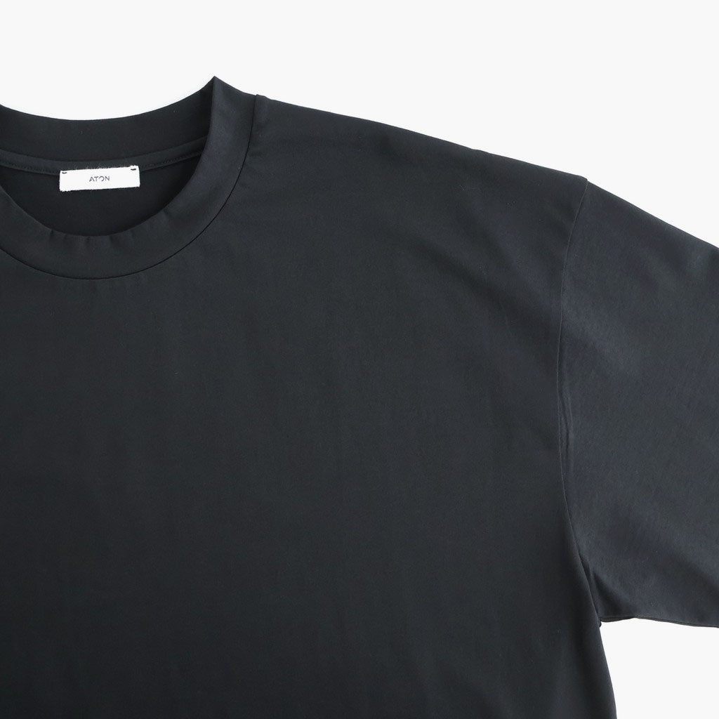 SUVIN 60/2 OVERSIZED T-SHIRT #BLACK [KKAGLM0015]