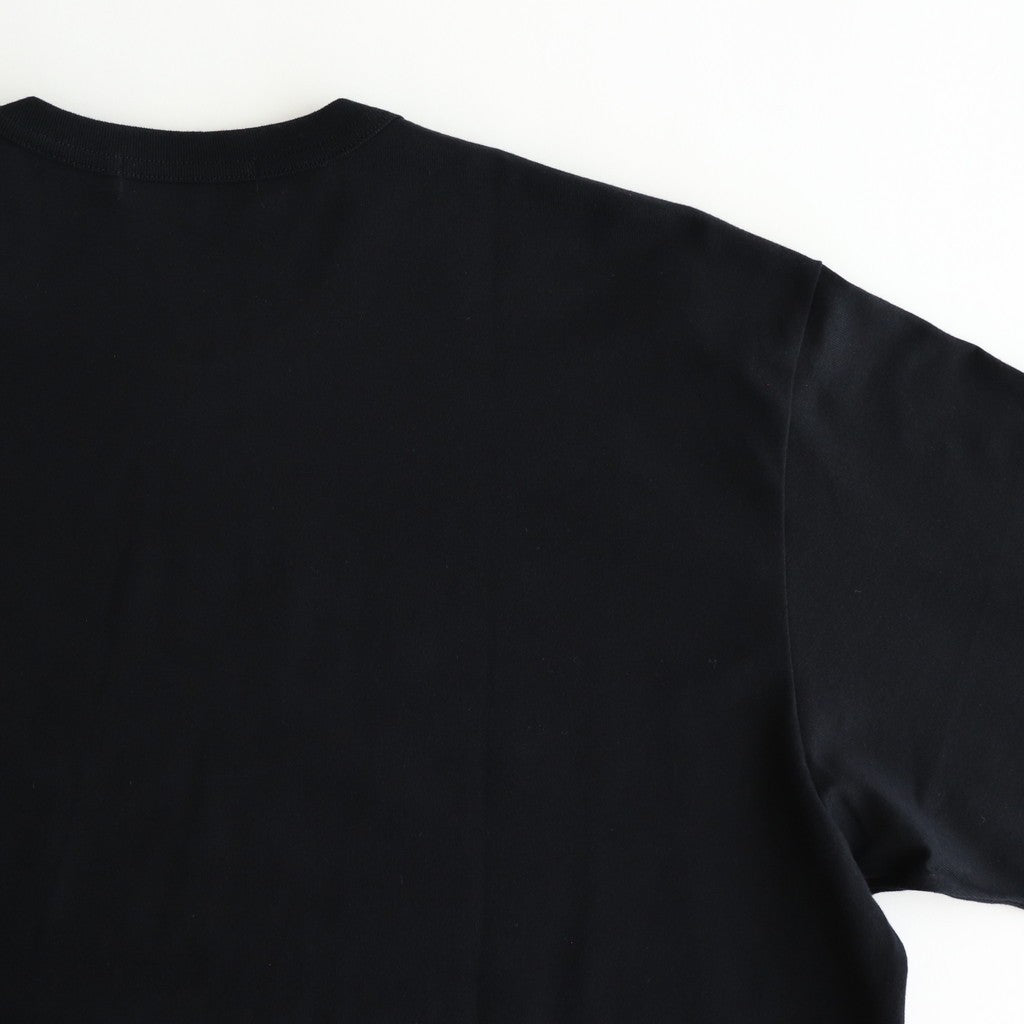 綿天竺 製品プリント長袖Tシャツ #BLACK [HP-T102-051]