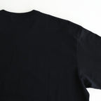 綿天竺 製品プリント長袖Tシャツ #BLACK [HP-T102-051]