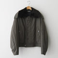 WASHED FINX COTTON GABARDINE FLIGHT BLOUSON #DEEP OLIVE [A25AB01HM]