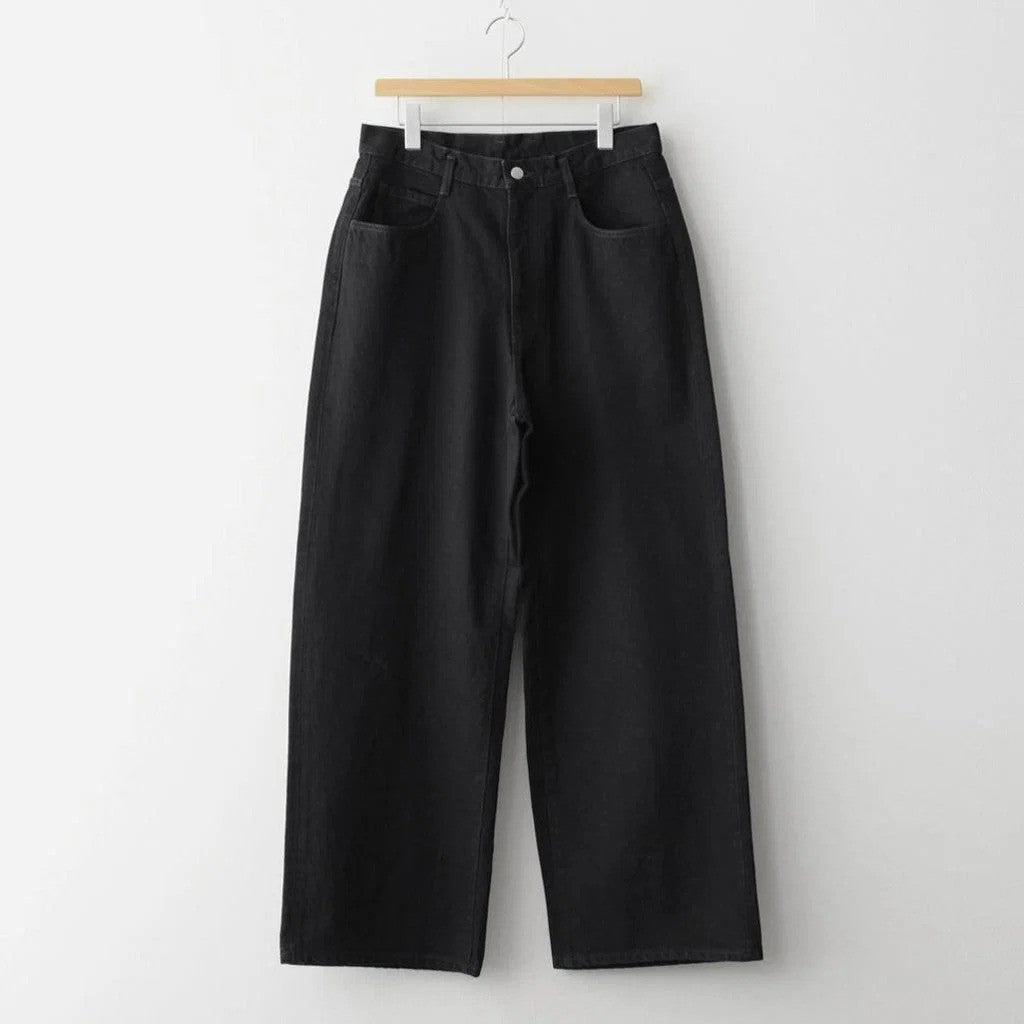 ONE WASH BLACK DENIM ASHLEY JEANS #BLACK [N0025]