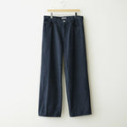 SILK NEP DENIM 5P WIDE PANTS #DARK NAVY [A26AP01SD]
