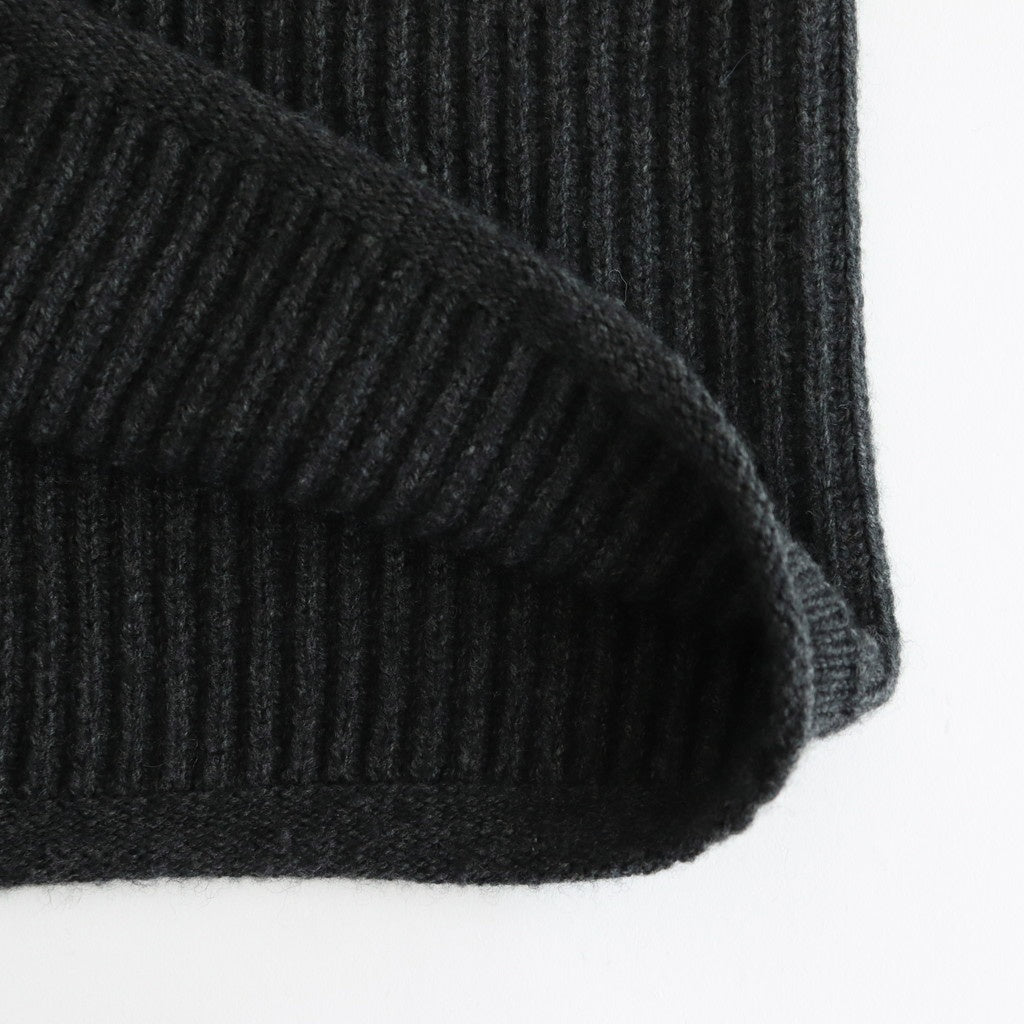 COMFORT BLEND YARN LOOSE FIT SWEATER #CHARCOAL [N0011]