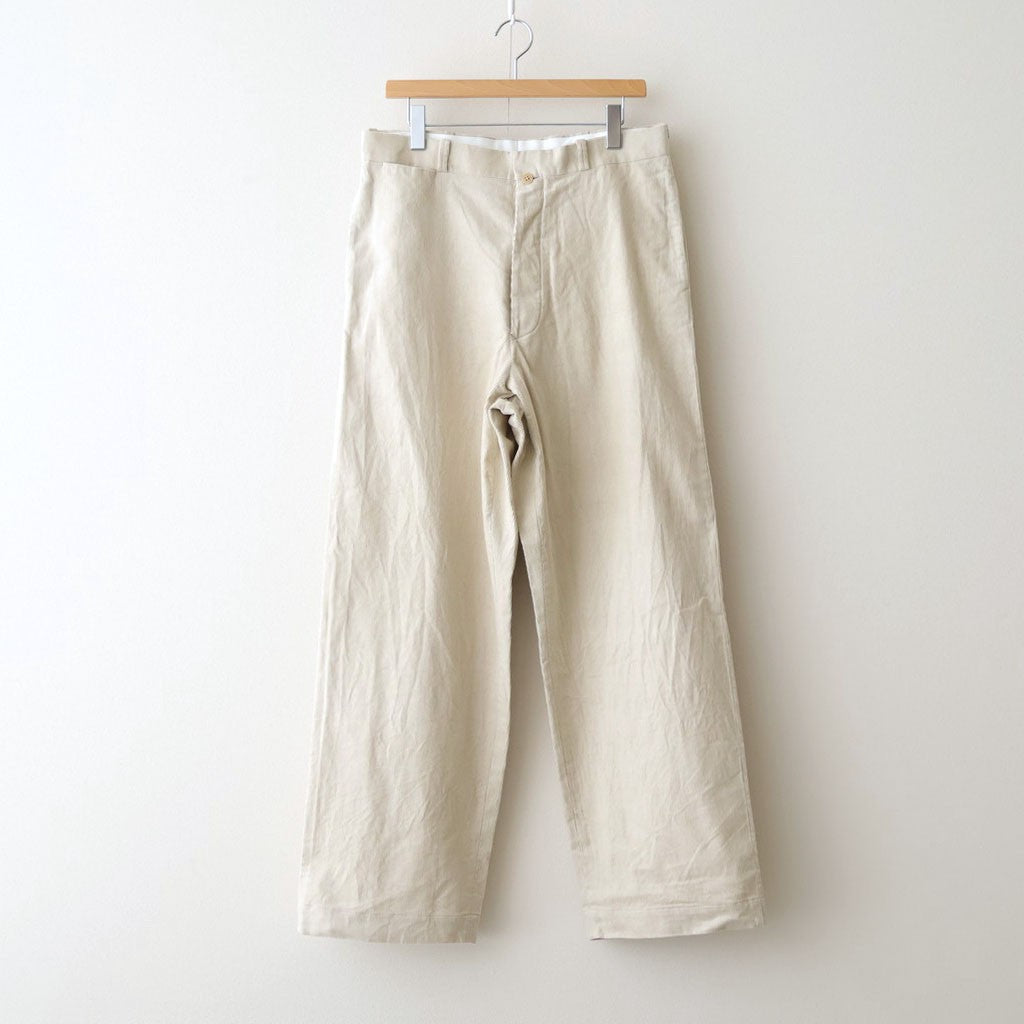 Corduroy Pants - Wide Straight #BEIGE [11052605]