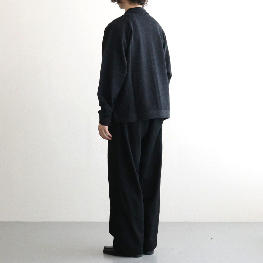 Co/Wo Moss Stitch Zip Blouson #BLACK [2603-003]