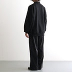 AZUMA Terry Pullover Polo Sweat #BLACK [GU263-70251B]