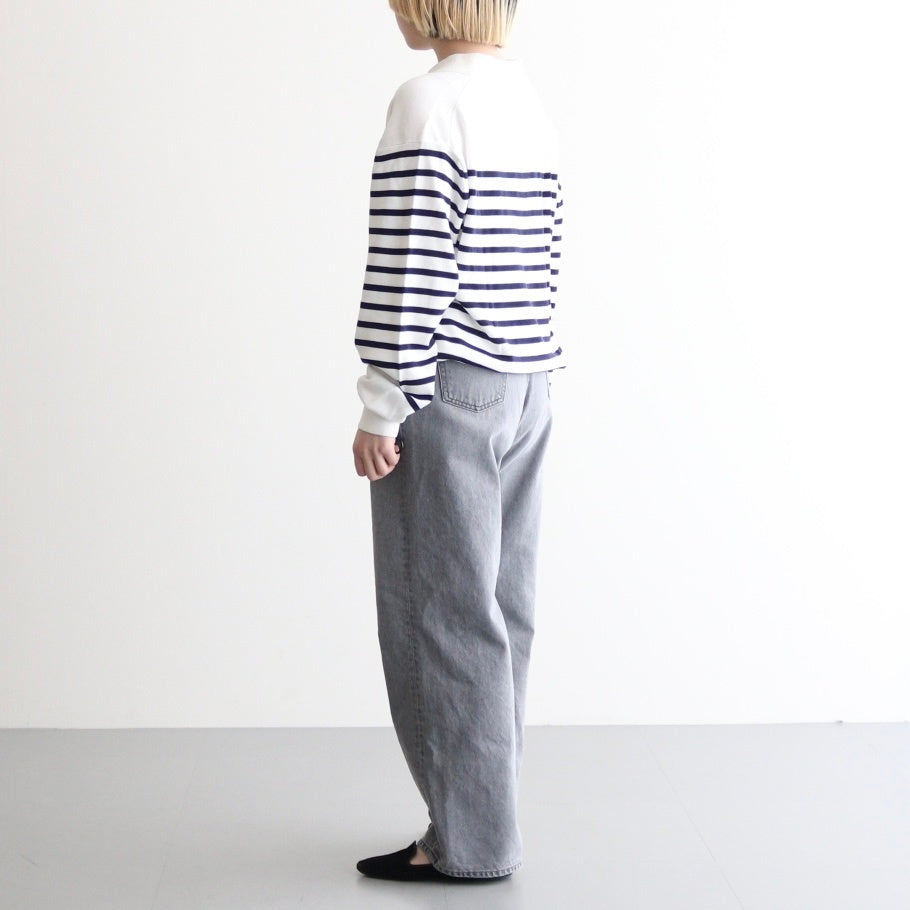 ASHLEY JEANS BLEACHED #SKY GRAY [NG25S-DPT02]