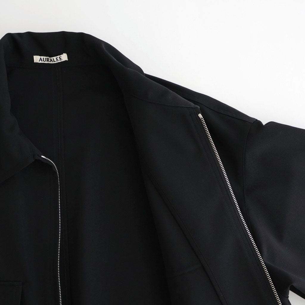 WOOL MAX CANVAS BLOUSON #BLACK [A26SB02WC]