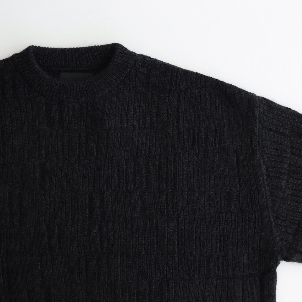 PLATING CREWNECK SWEATER #CHARCOAL [YK24FW0842S]