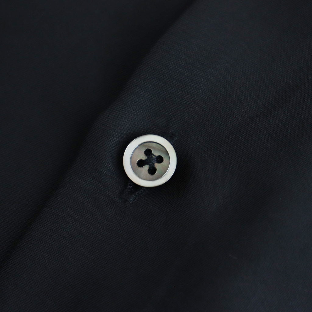 CUPRO TWILL OVERSIZED LS SHIRT #BLACK [ST.1151]