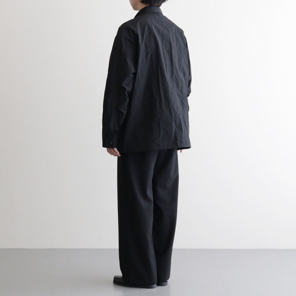 エステルウェザー ジップブルゾン #BLACK [HQ-J015-051]