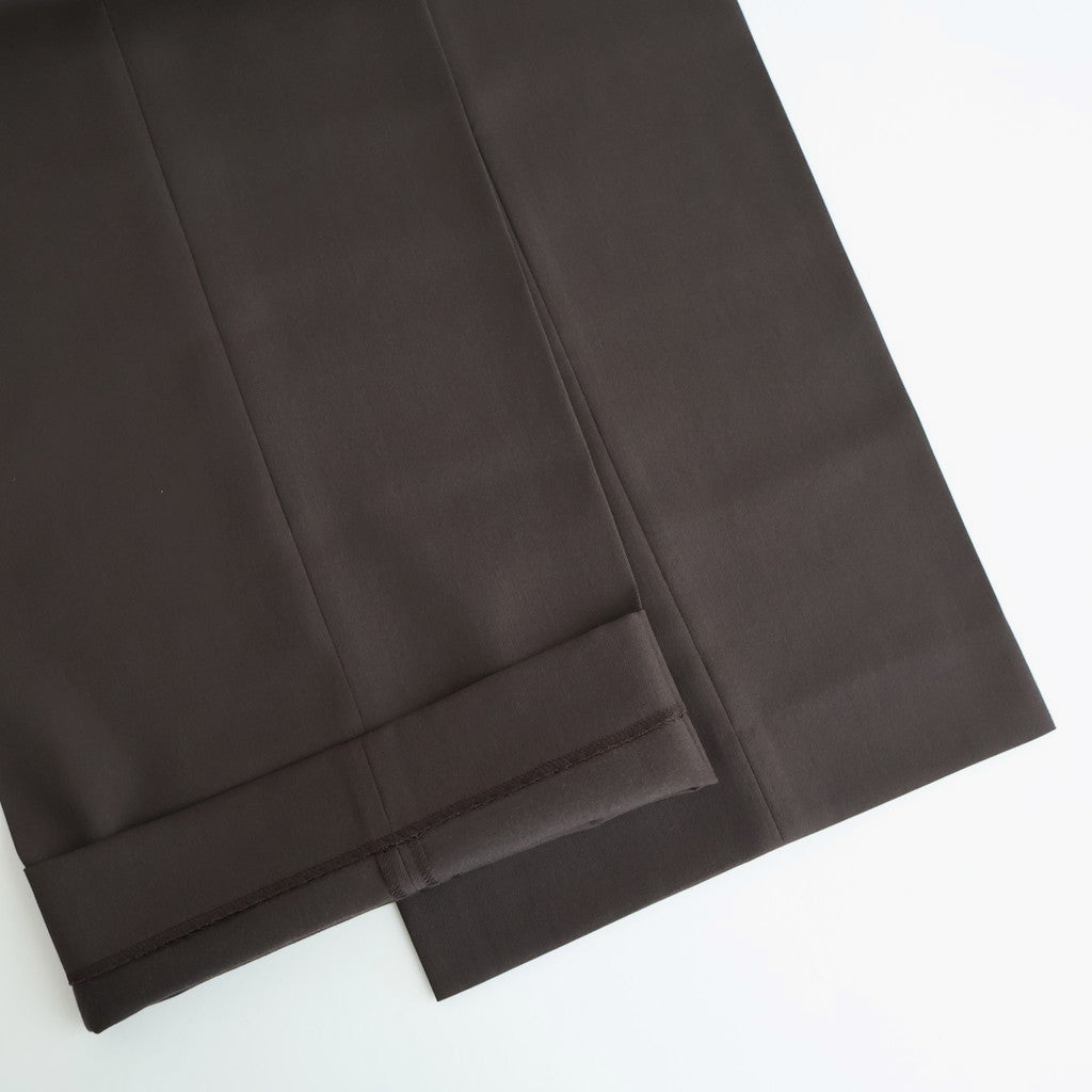 3pleated Wide-leg Trousers #BROWN [YK25FW01051P]