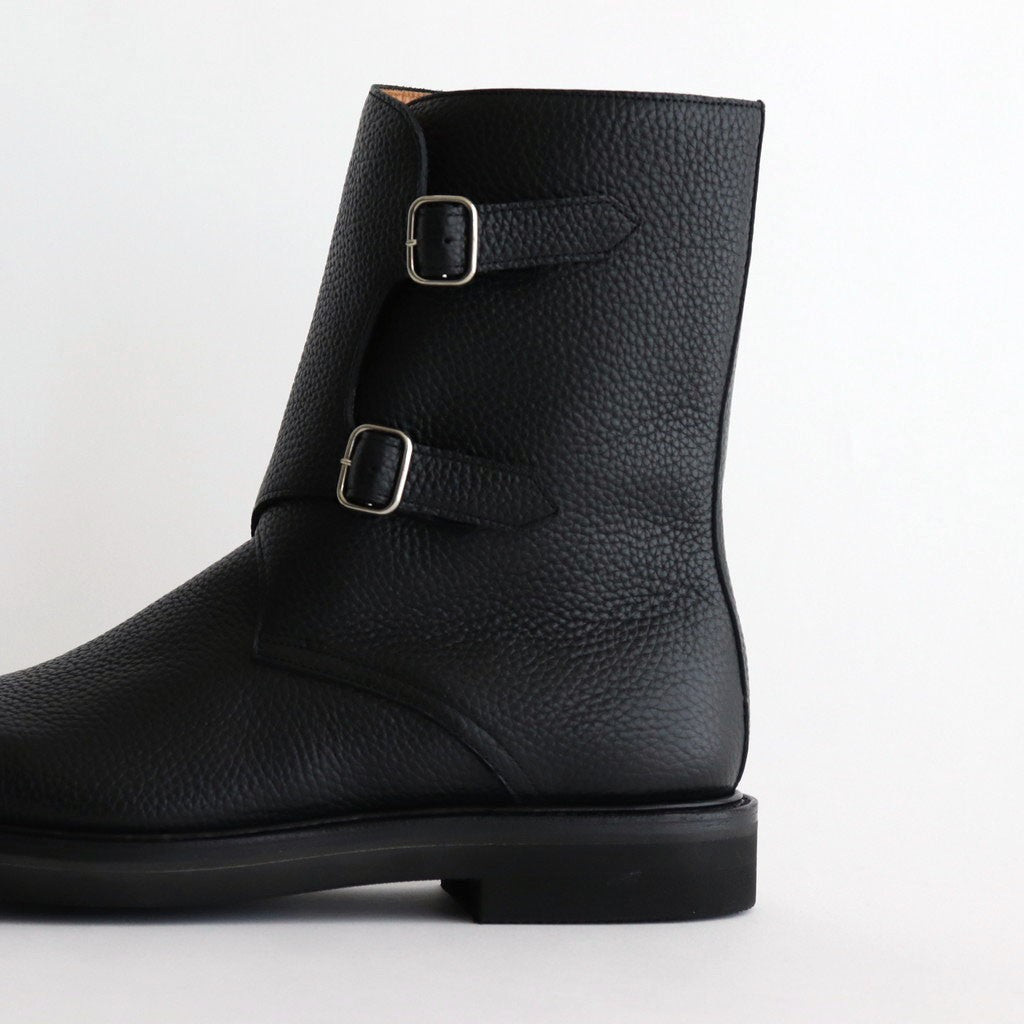 LEATHER WORK BOOTS #BLACK [A25AS01QD]
