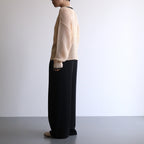 Satin Easy Wide Pants #BLACK [GL241-40226B]