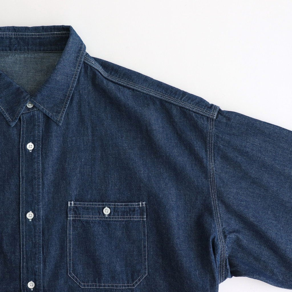 LIGHT DENIM L/S SHIRT #DARK FADE [FSC252-50045]