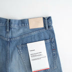 Selvage Denim Five Pocket Wide Straight Pants #INDIGO LIGHT FADE [GU263-40059LB]