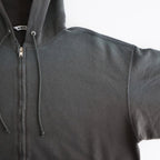 PRODUCT DYED PIMA LIGHT SWEAT ZIP PARKA #INK BLACK [A25AP01MS]