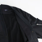 綿ナイロン裏毛 カーディガン #BLACK [HQ-T007-051]