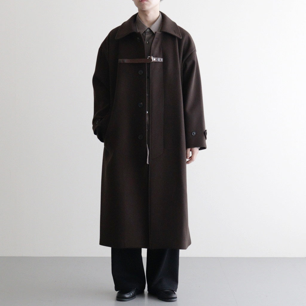 Melton Big Balmaccan Coat #BROWN [YK25FW01033C] - ciacura 三重県
