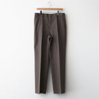 LIGHT WOOL MAX GABARDINE SLACKS #TOP BROWN [A24AP02MG]
