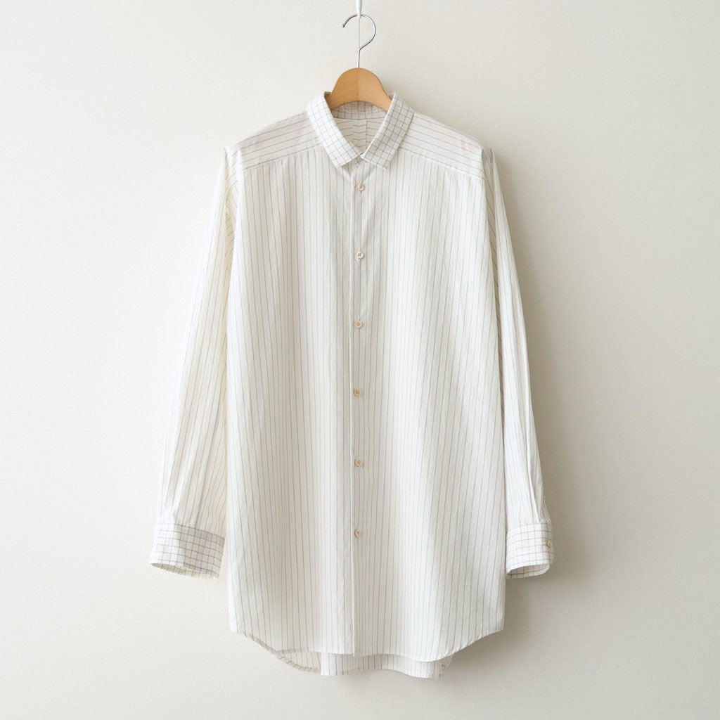 ヨークスリーブシャツ #WHITE STRIPE [D126-T610]